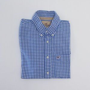 Hollister plaid long sleeve button up - shirt L